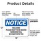 Signmission Welcome Please Wait To Be Seated Someone, 18 in W x Rectangle, Plastic OS-2PACK-NS-P-1218-L-19020 - alternate 2